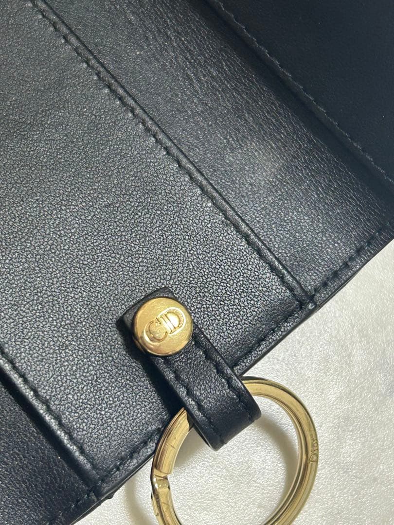 Christian Dior キーケース ブラック キルティング