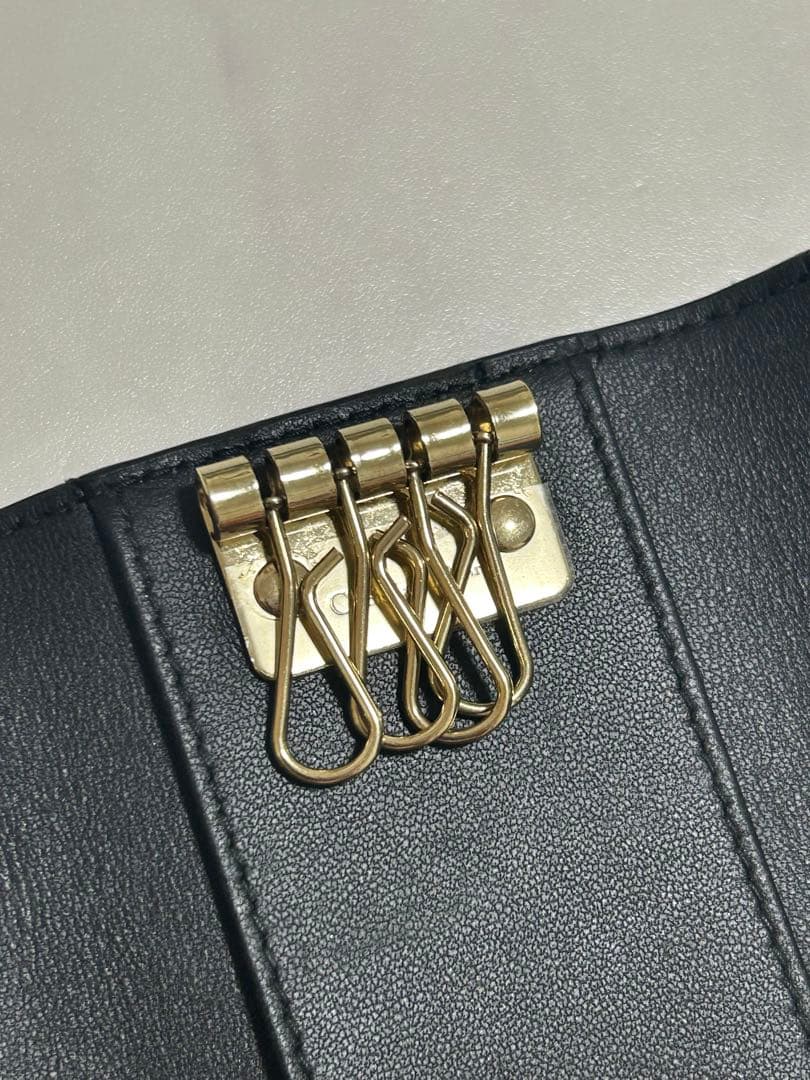 Christian Dior キーケース ブラック キルティング