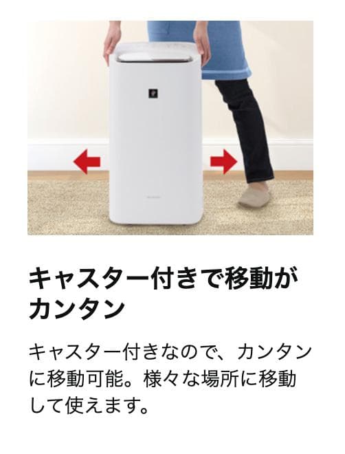 SHARP KI-ND50-W 除湿 加湿空気清浄機 ホワイト 21畳　5L