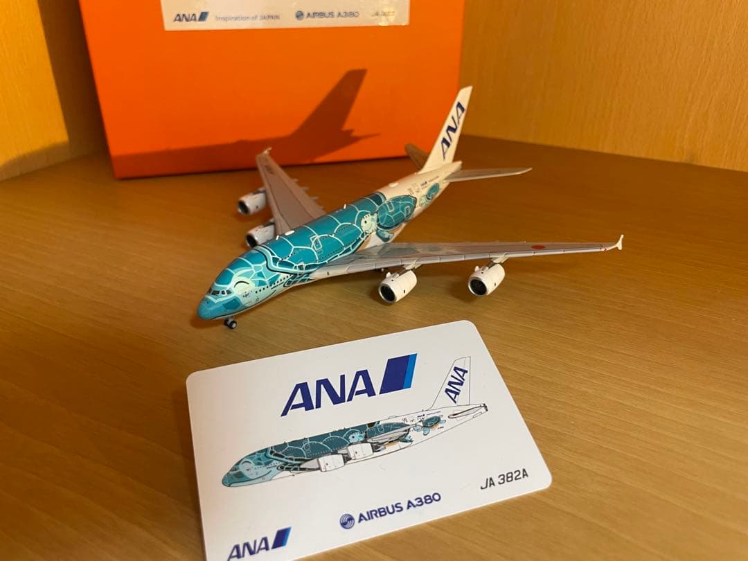 ア*進様 Jc Wings ANA A380 フライングホヌ 1/400