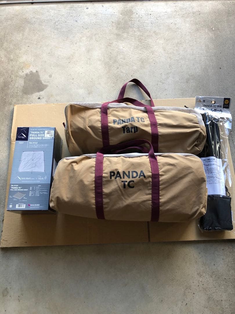 パンダTC パンダTCタープ　フルグランドシート　スチールポールセット