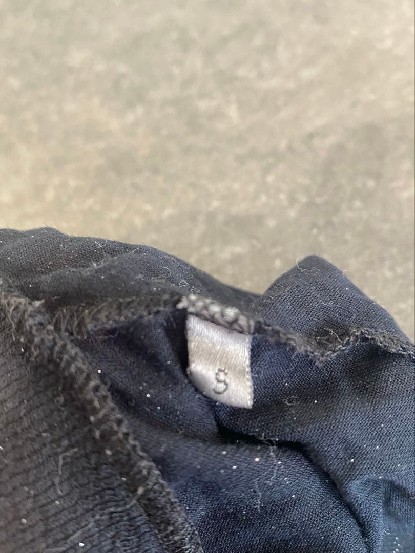 【美品】Dior HOMME エディ期　05Wブラック 半袖ラメプリントTシャツ