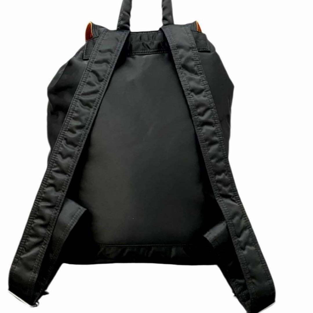 未使用級✨ポーター PORTER タンカー　リュック　バックパック 黒　巾着
