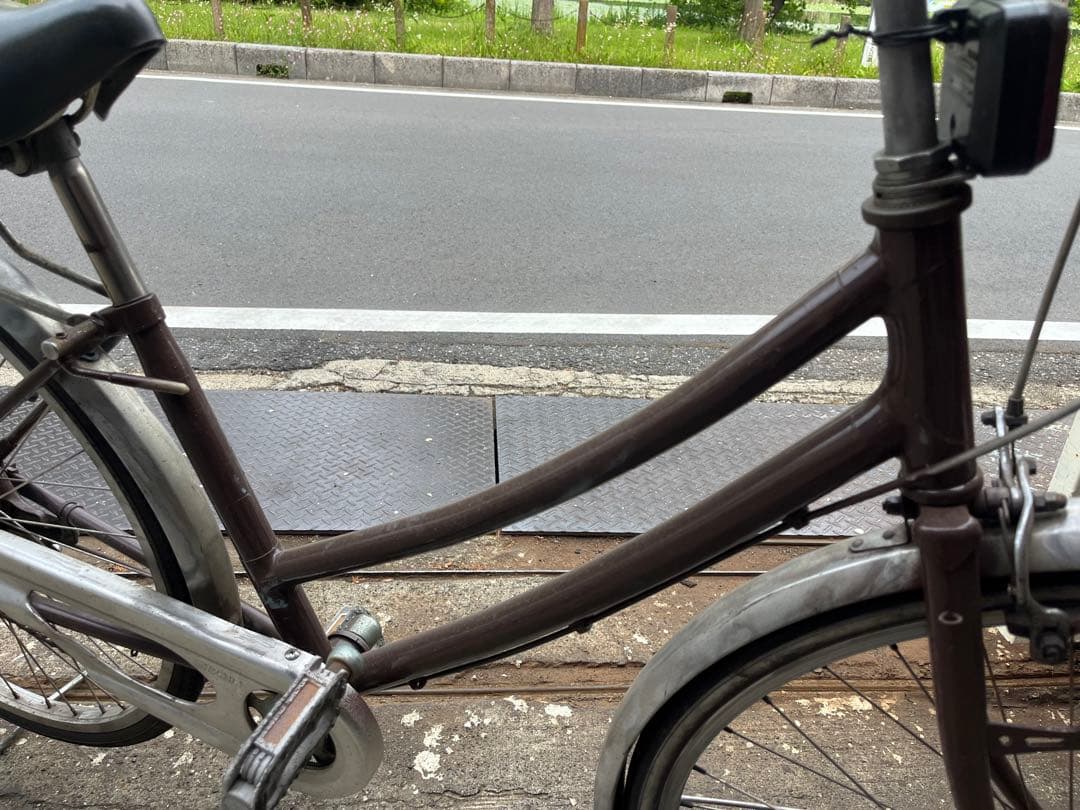 塗装、ミガキ自転車