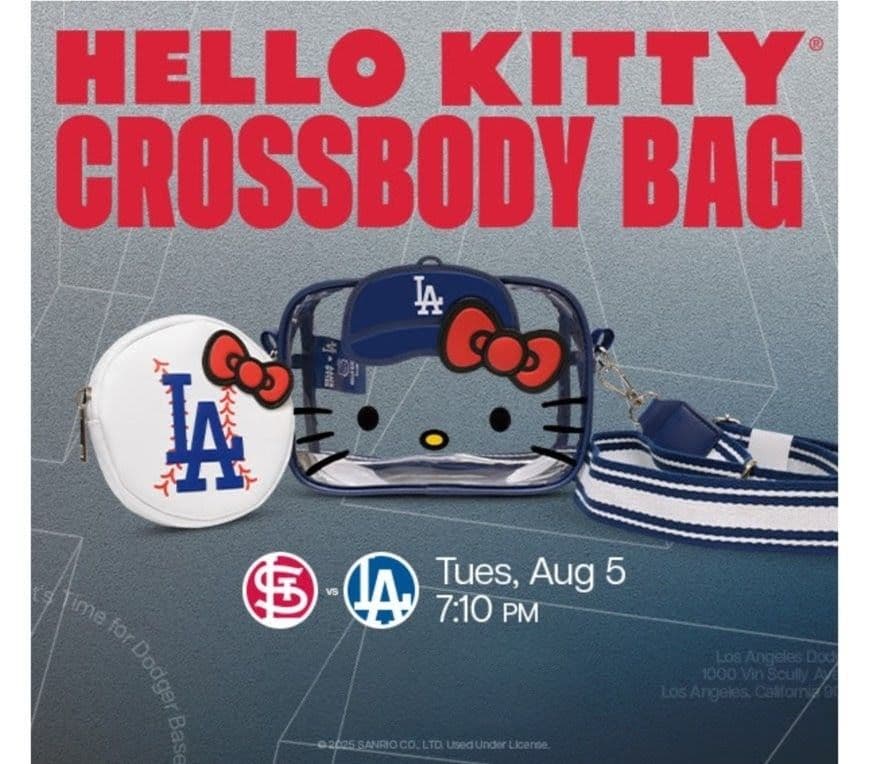 ドジャース × Hello Kitty クロスボディバッグ