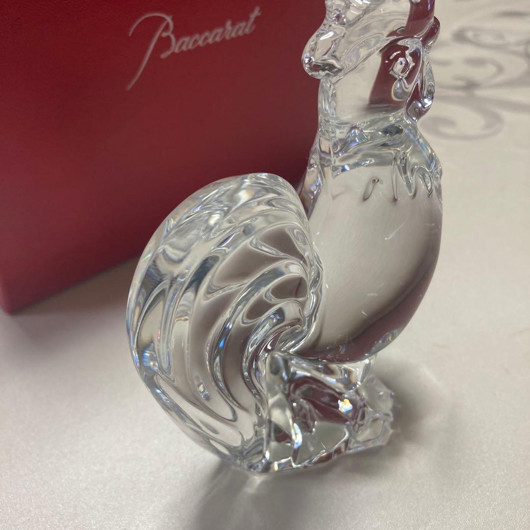 Baccarat バカラ ニワトリ 置物 干支 オブジェ フィギュリン