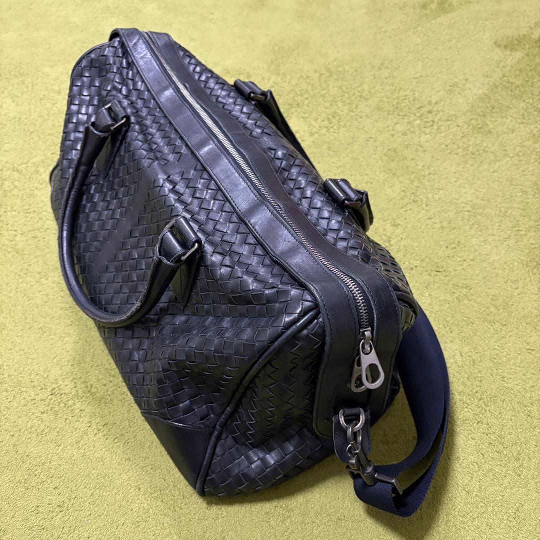 早い者勝ち！BOTTEGA VENETA ボッテガイントレチャートボストンバッグ