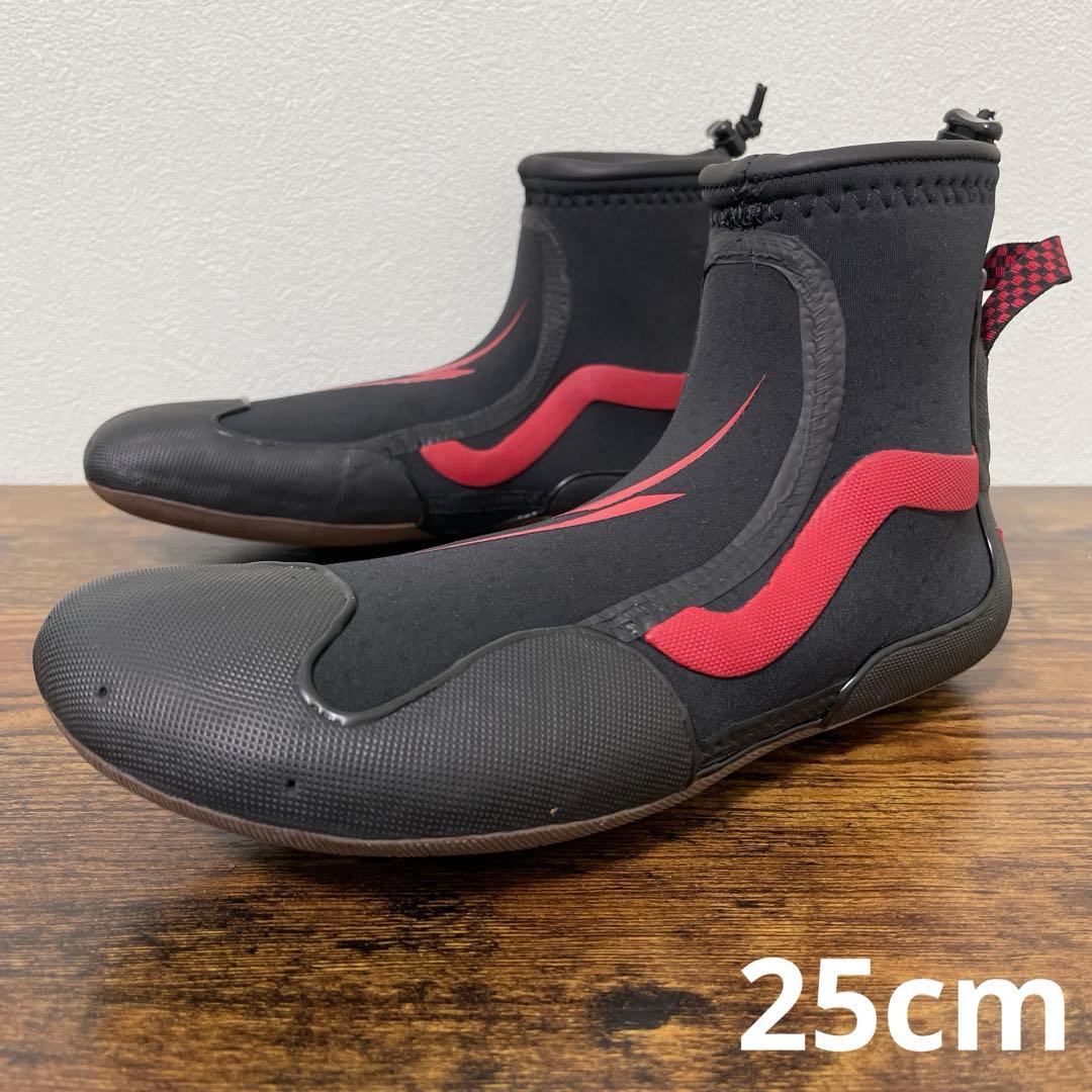 バンズ　サーフブーツ 2 ミッド　25cm　ネイサンフローレンス　ブラック