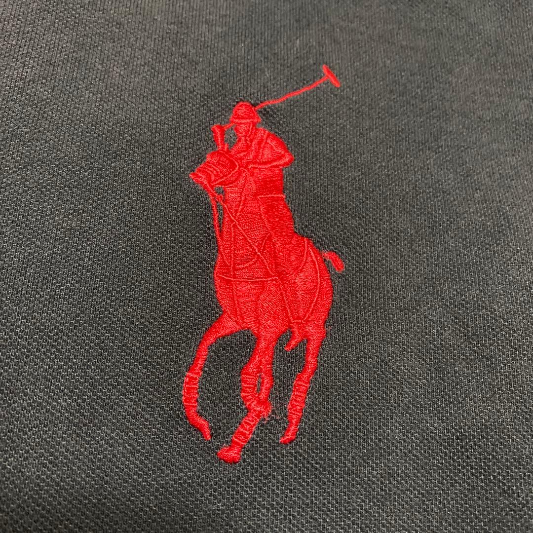 ☘️POLO by RALPH LAUREN USA製　長袖ポロシャツ　黒M＊QH