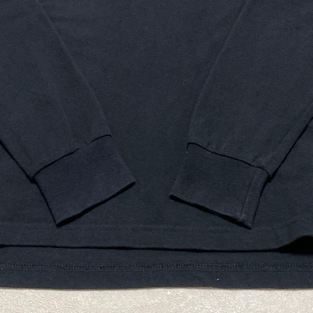 ☘️POLO by RALPH LAUREN USA製　長袖ポロシャツ　黒M＊QH