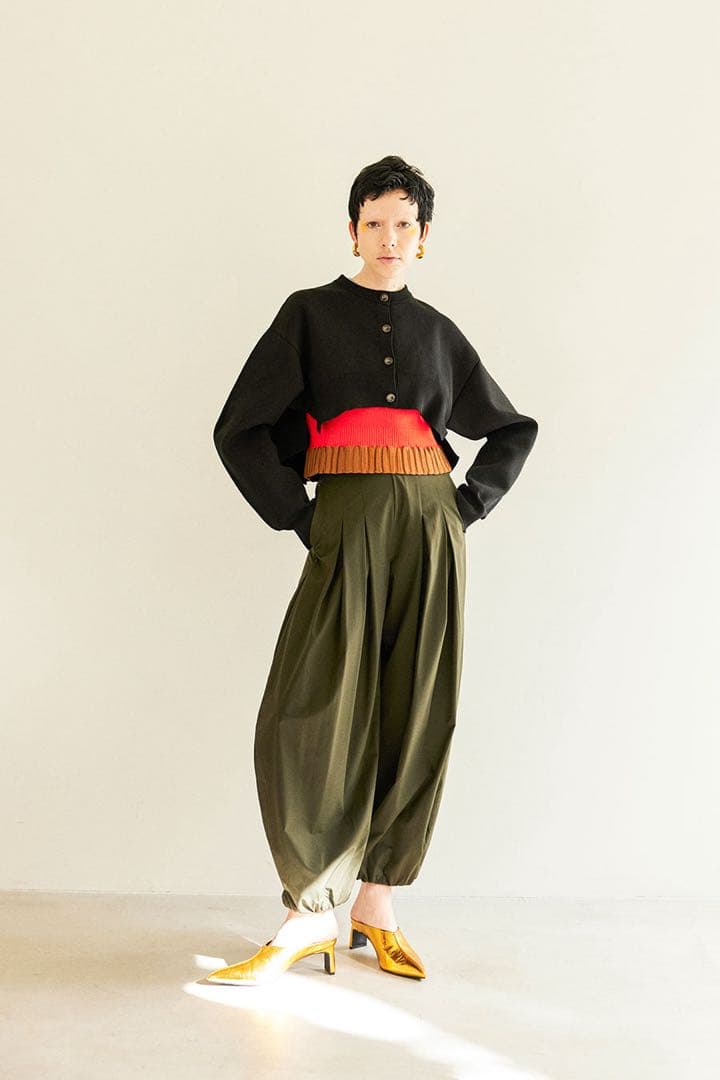 パンツ OMMO TUCK BALLOON PT