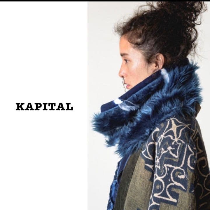 KAPITAL（キャピタル）ボアスヌード　マフラー　ネックウォーマー　ストール