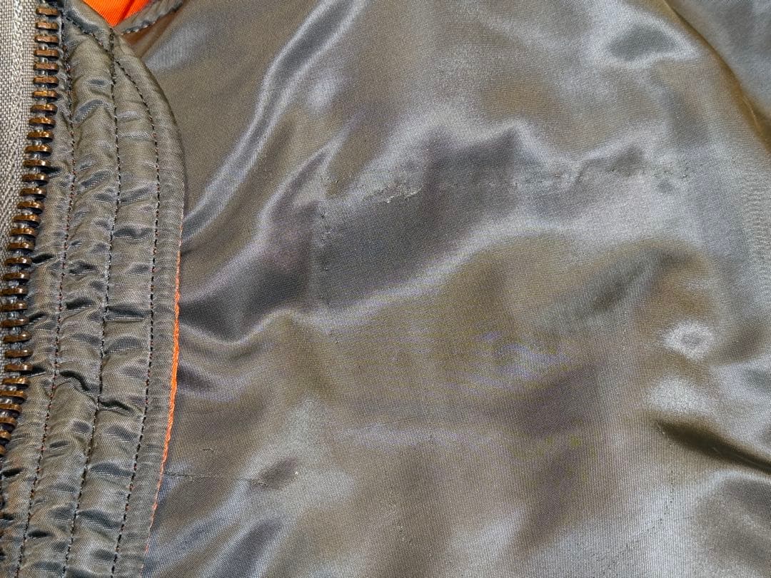 ★レア！70s縦ステッチEタイプ GREENBRIER製 MA-1 サイズM？