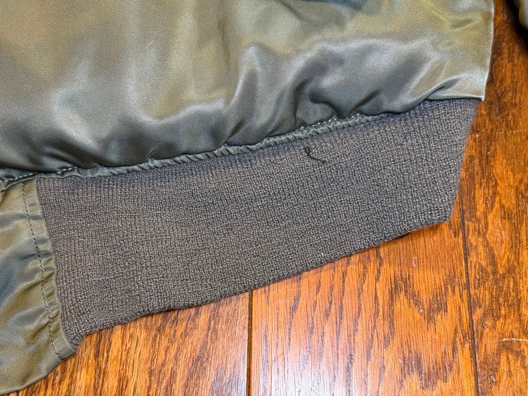 ★レア！70s縦ステッチEタイプ GREENBRIER製 MA-1 サイズM？