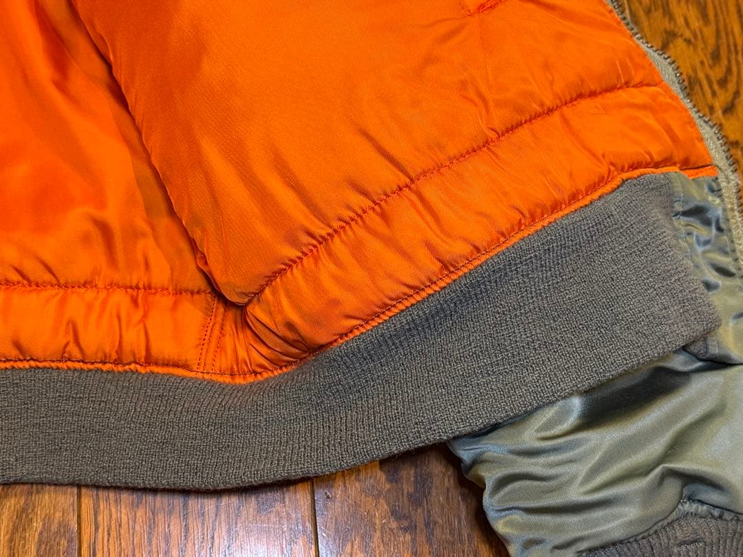 ★レア！70s縦ステッチEタイプ GREENBRIER製 MA-1 サイズM？