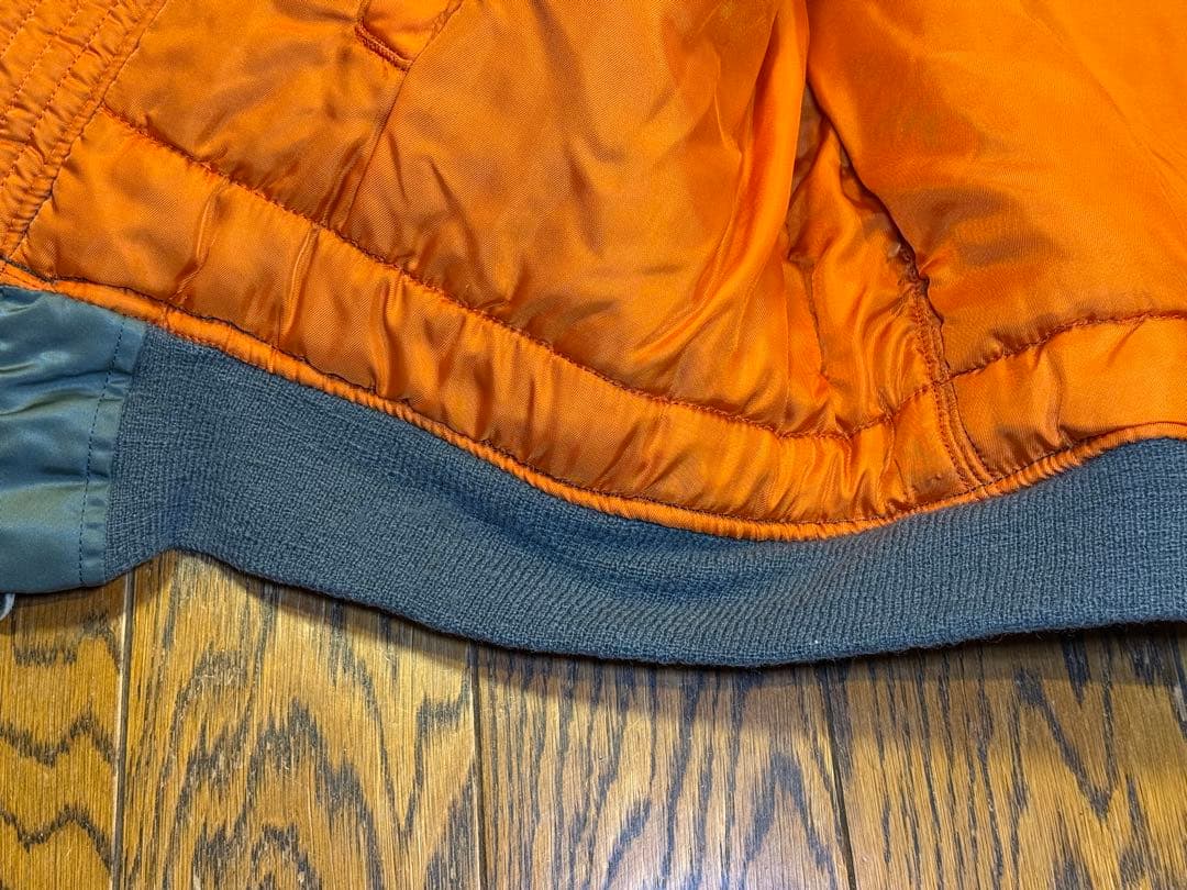 ★レア！70s縦ステッチEタイプ GREENBRIER製 MA-1 サイズM？