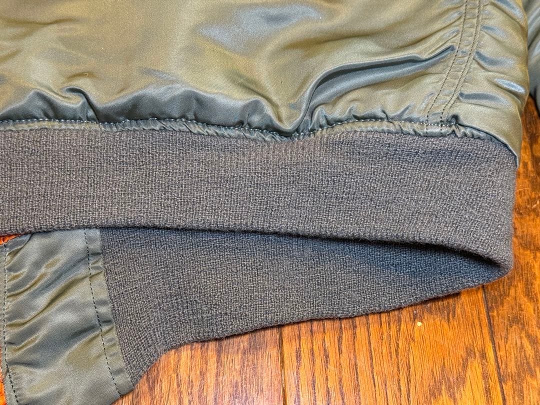 ★レア！70s縦ステッチEタイプ GREENBRIER製 MA-1 サイズM？