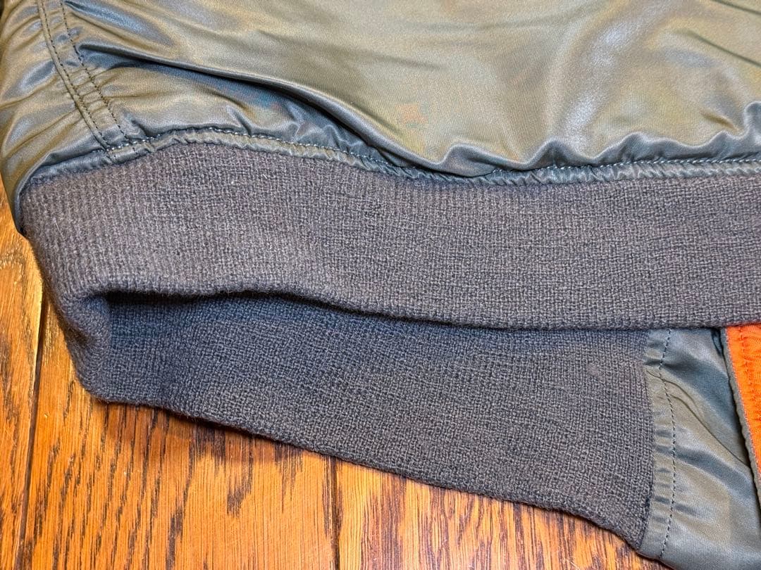 ★レア！70s縦ステッチEタイプ GREENBRIER製 MA-1 サイズM？