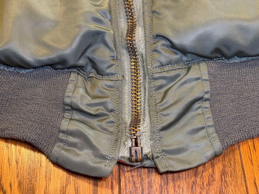 ★レア！70s縦ステッチEタイプ GREENBRIER製 MA-1 サイズM？