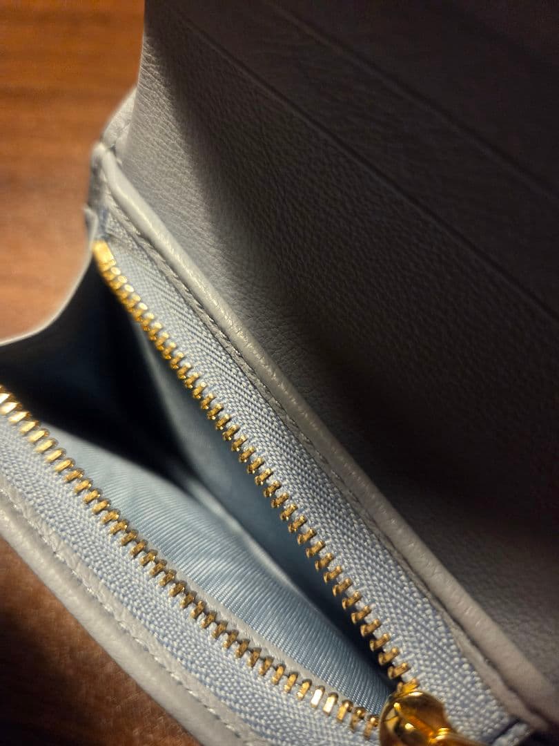 GUCCI☆美品 二つ折り財布 701489/GGアイスクリーム/ブルー