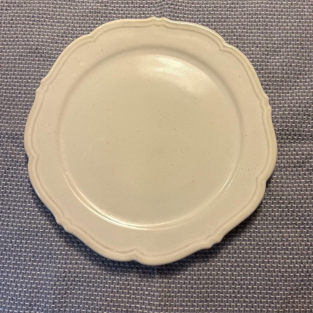 エッコ　あわびウェア　輪花皿　３枚セット