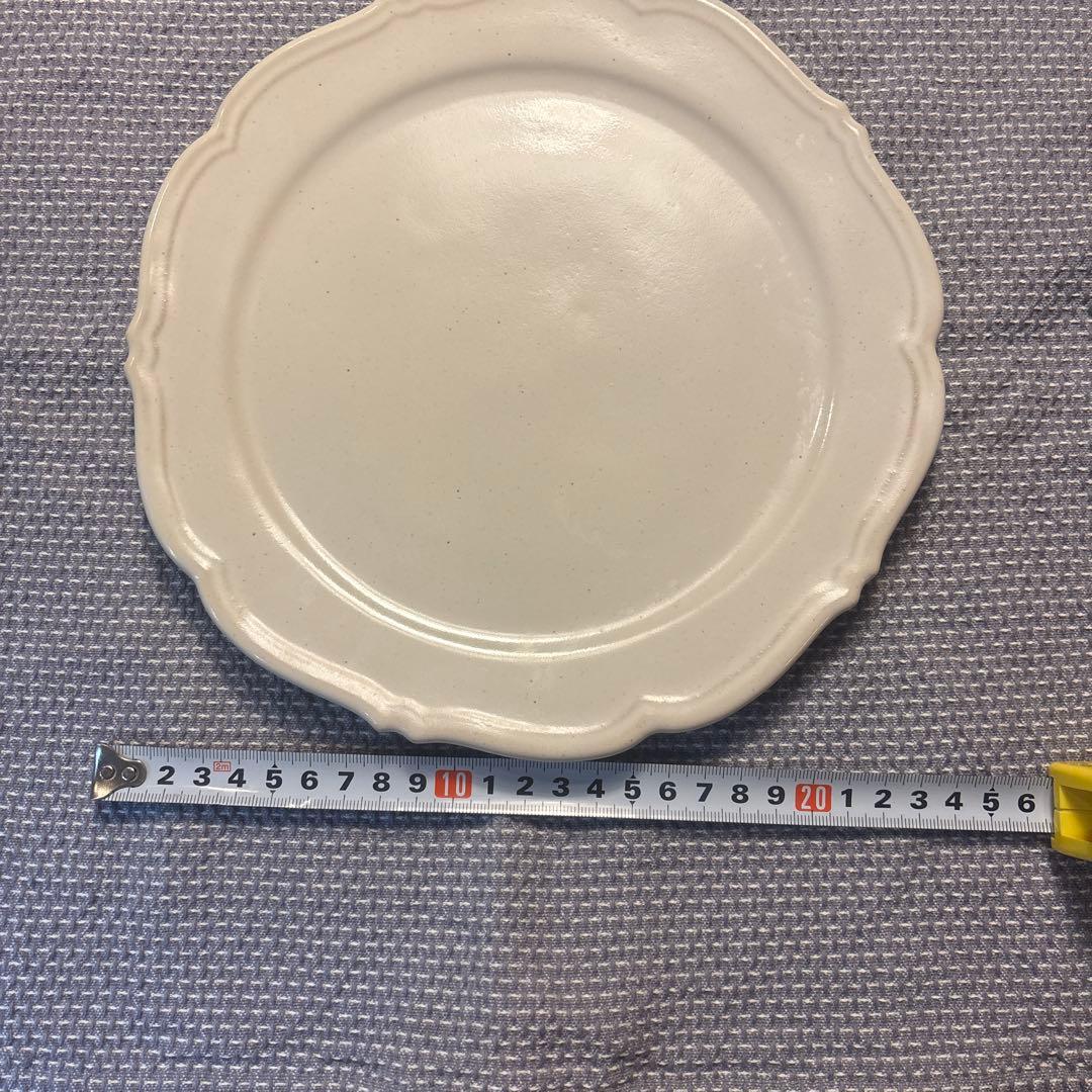 エッコ　あわびウェア　輪花皿　３枚セット