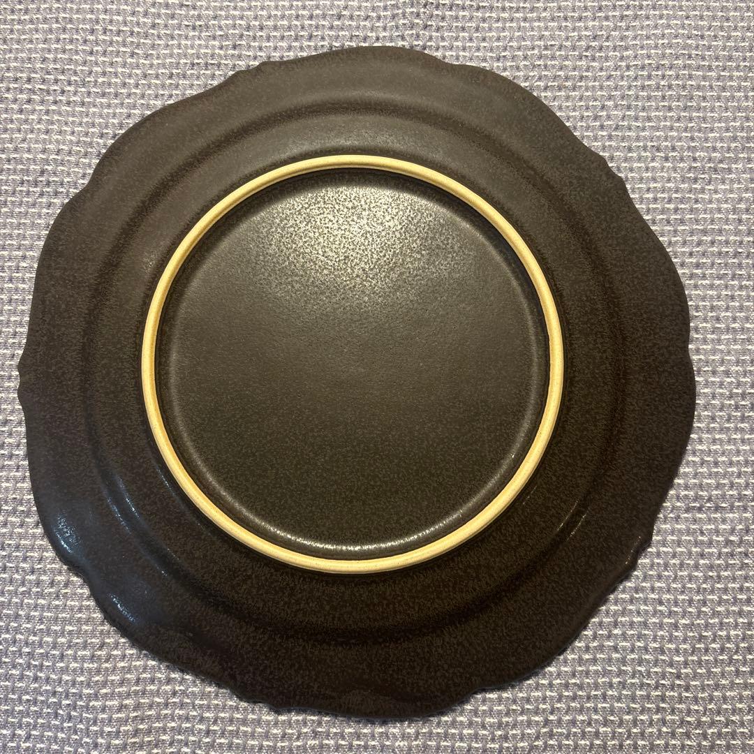 エッコ　あわびウェア　輪花皿　３枚セット