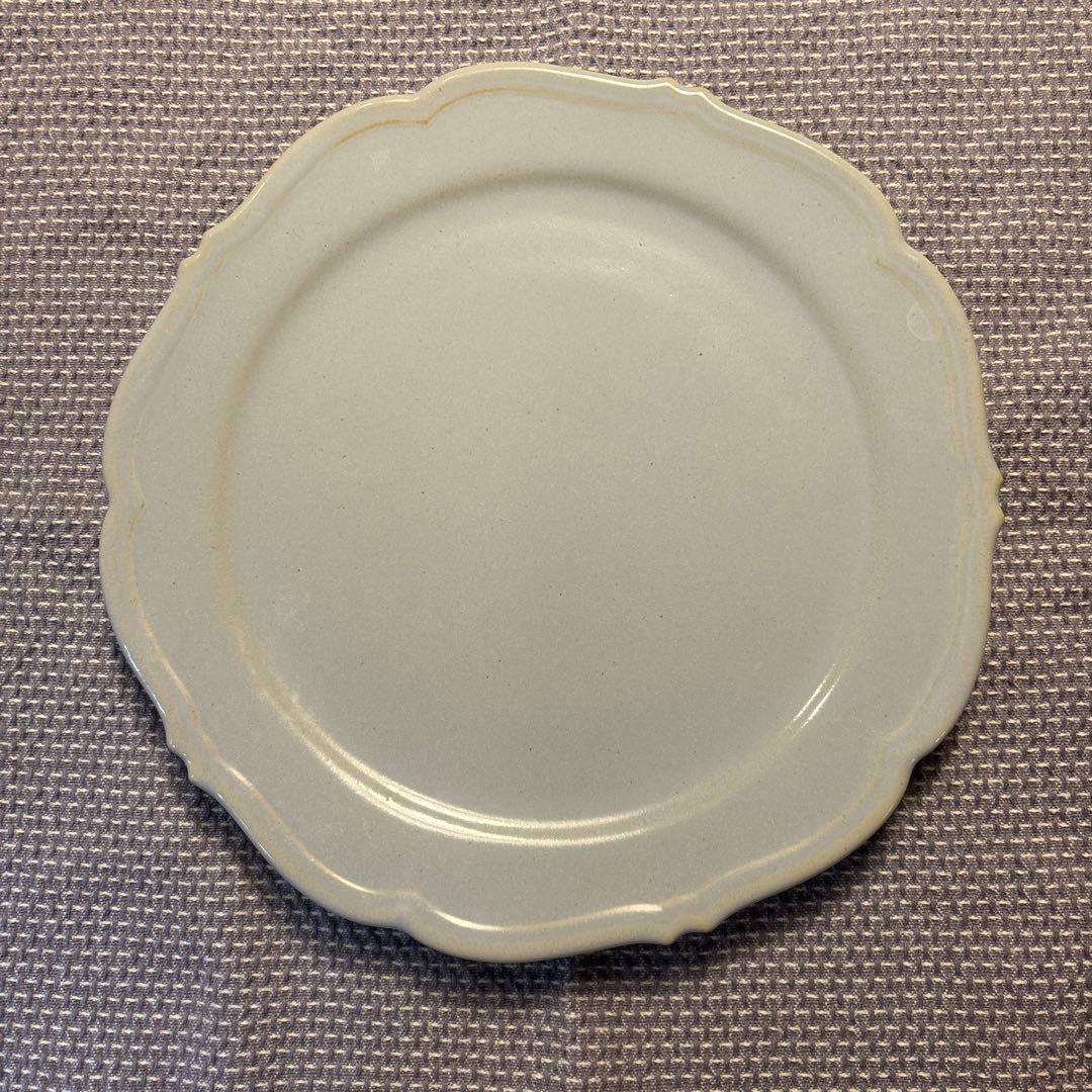 エッコ　あわびウェア　輪花皿　３枚セット