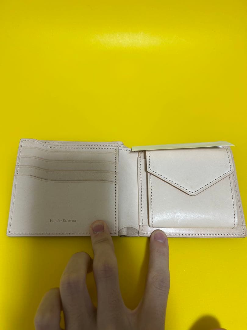 小物 Hender Scheme half folded wallet black