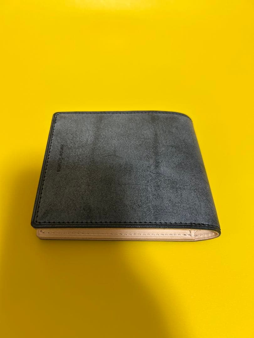 小物 Hender Scheme half folded wallet black