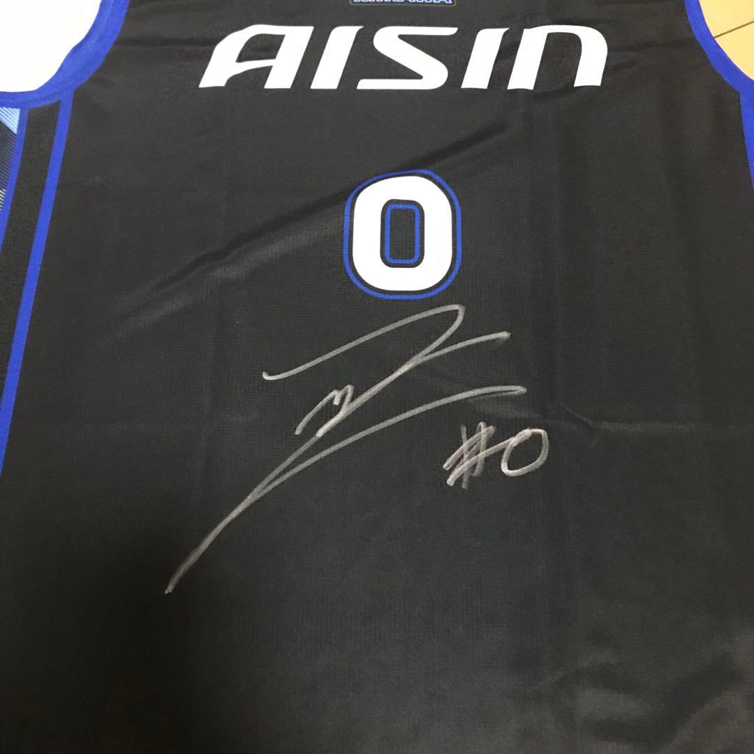 新品 Bリーグ シーホース三河 ザック・オーガスト 直筆サイン ユニフォーム .