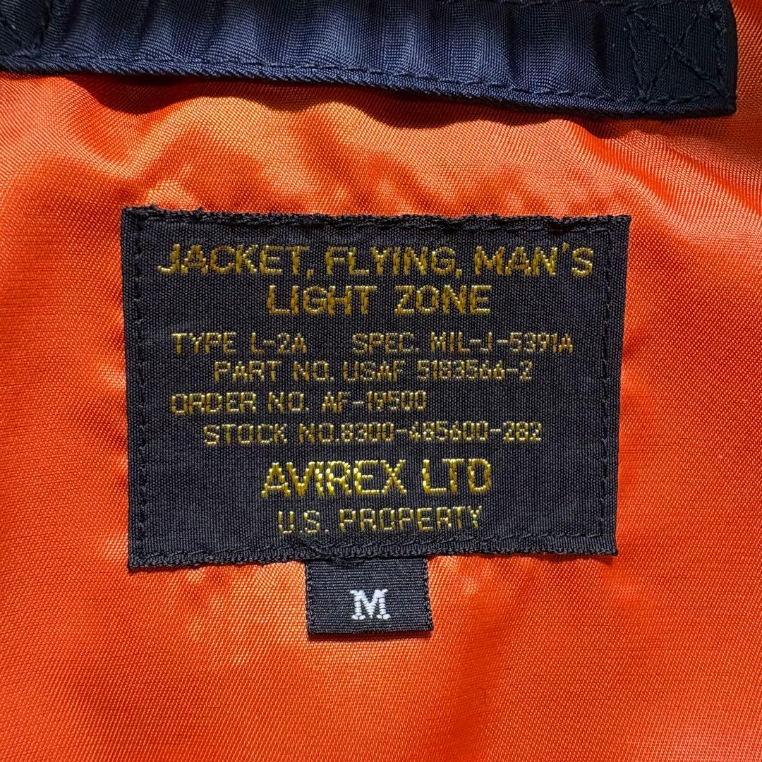 【美品・限定280着】AVIREX　アヴィレックス　L-２A　フライトジャケット