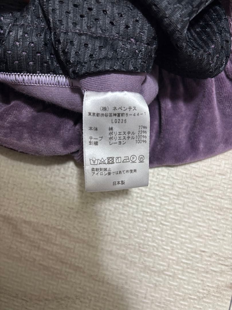 needles ベロアトラックパンツ　xsサイズ