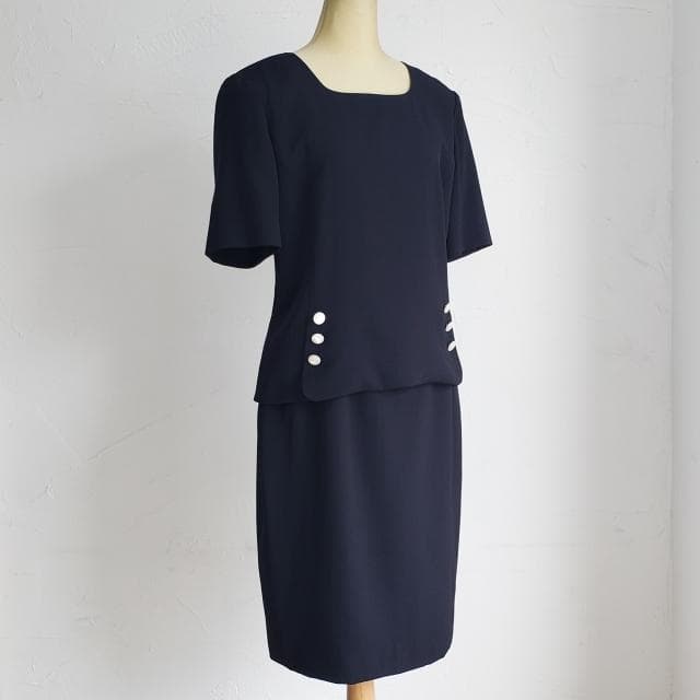 アクリス AKRIS ☆ セットアップ スカート シルク混 半袖 40 薄手