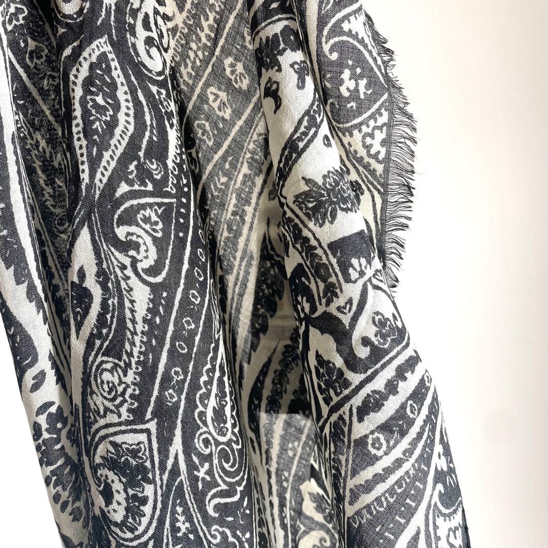 【美品】エトロ ストール シルク混 ユニセックス