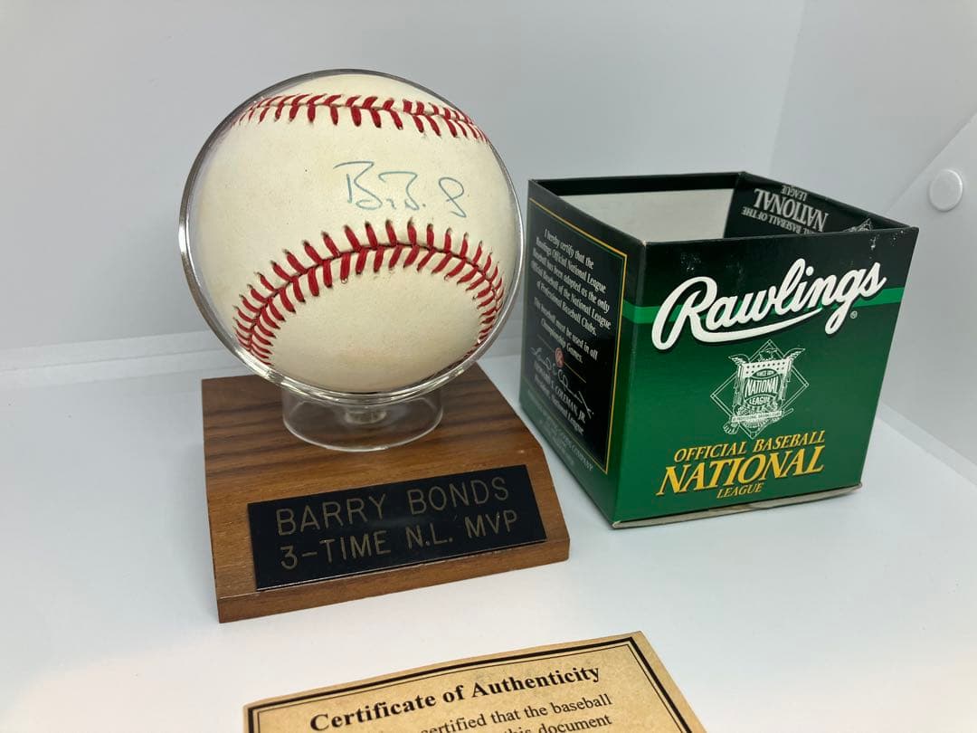 Barry Bonds（バリー・ボンズ）直筆サイン入りボール スコアボード社認定