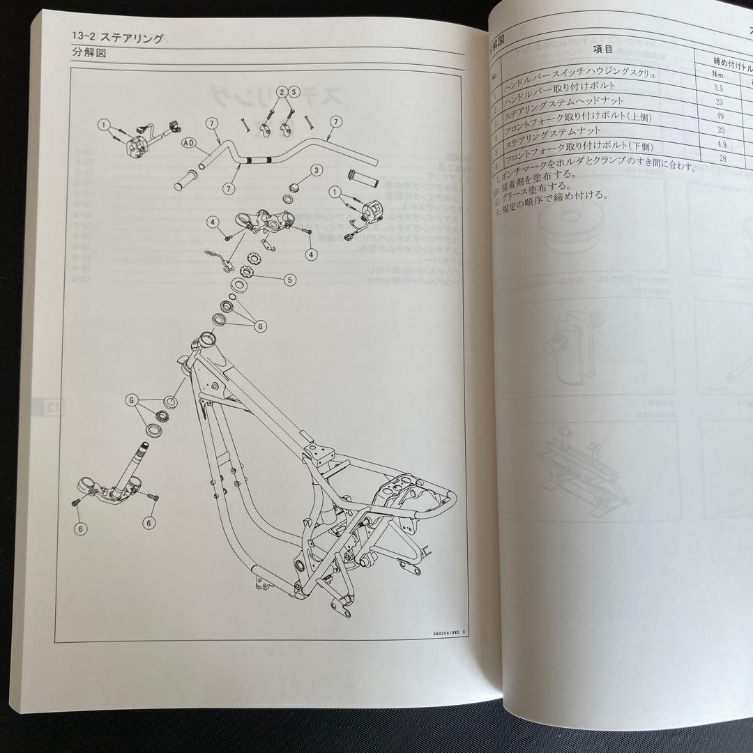 （大幅値下げ）カワサキ W400 サービスマニュアル