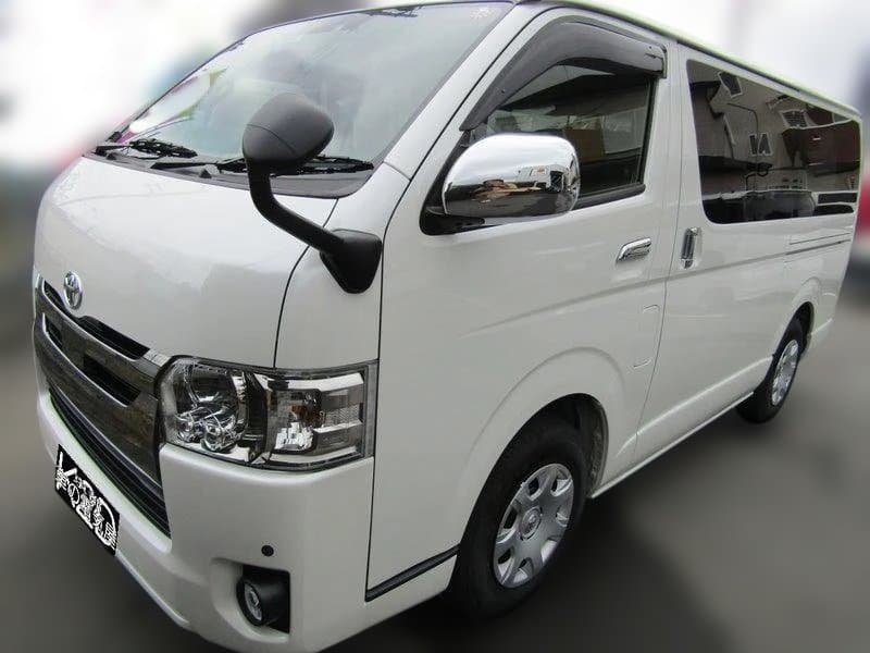 ハイエース200系純正バンパースムージング3D風フォグホール加工ナロー