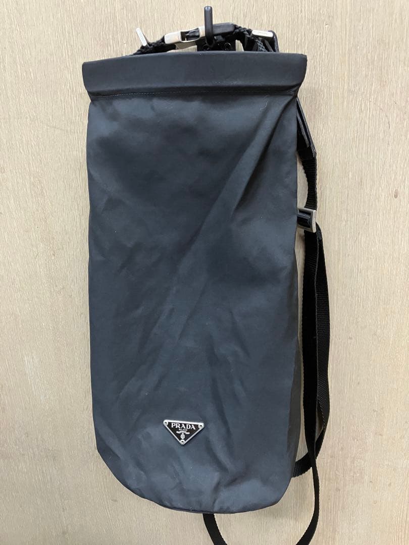 PRADA ボンサック ドラムバッグ BLACK