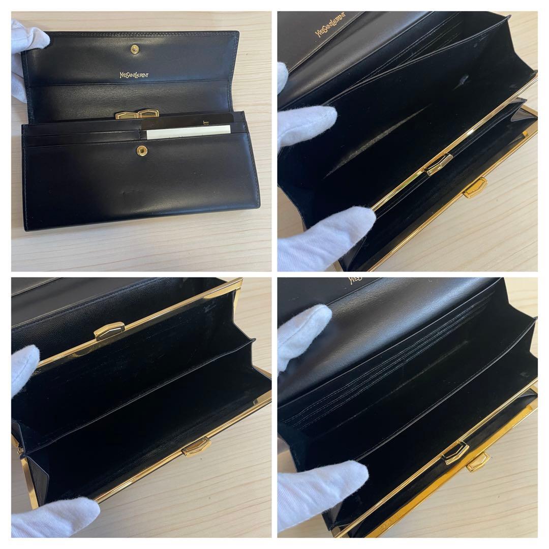 【訳あり】YvesSaintLaurent イヴ・サンローラン　長財布　牛皮