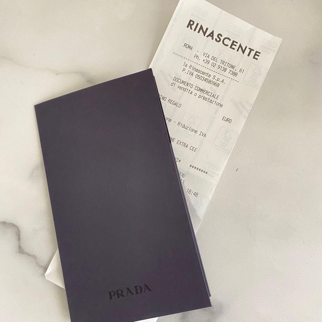 PRADA テリークロスバケットハット M 帽子　ブラック