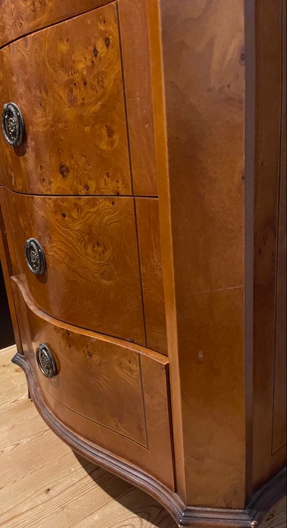 マ*キ様 ヴィンテージ　イタリア　7段　チェスト　マホガニー　象嵌　　ロココ　キ