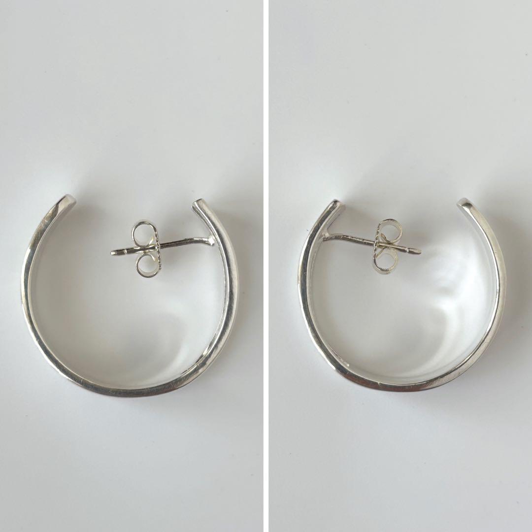 美品⭐️ GUCCI グッチ ピアス Gロゴ フープ SV925 片耳