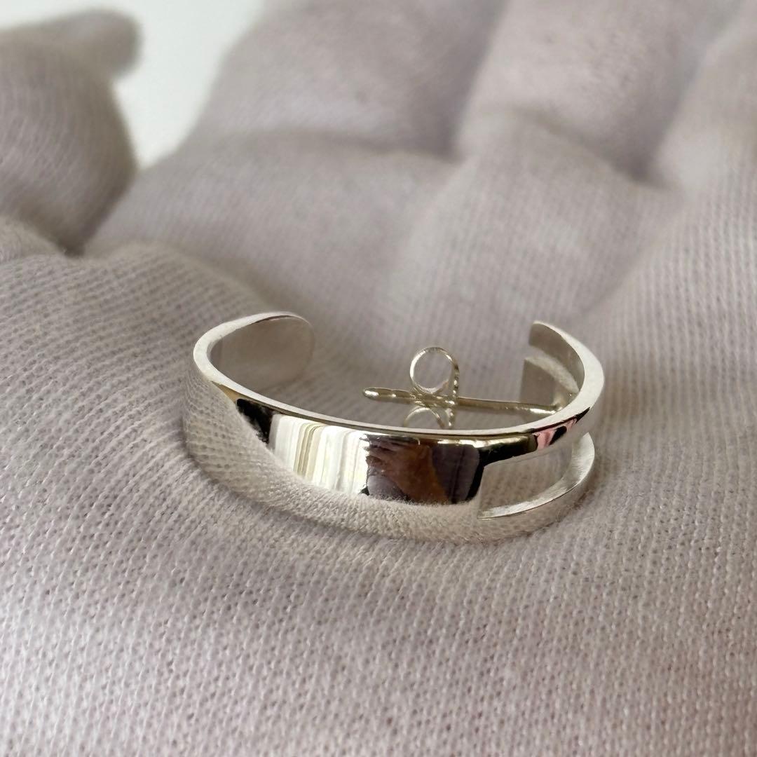 美品⭐️ GUCCI グッチ ピアス Gロゴ フープ SV925 片耳