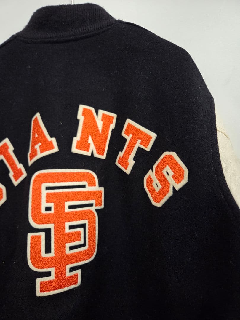 チョークライン ヴィンテージ GIANTS スタジャン ブラック/ホワイト