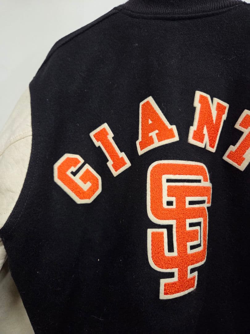 チョークライン ヴィンテージ GIANTS スタジャン ブラック/ホワイト