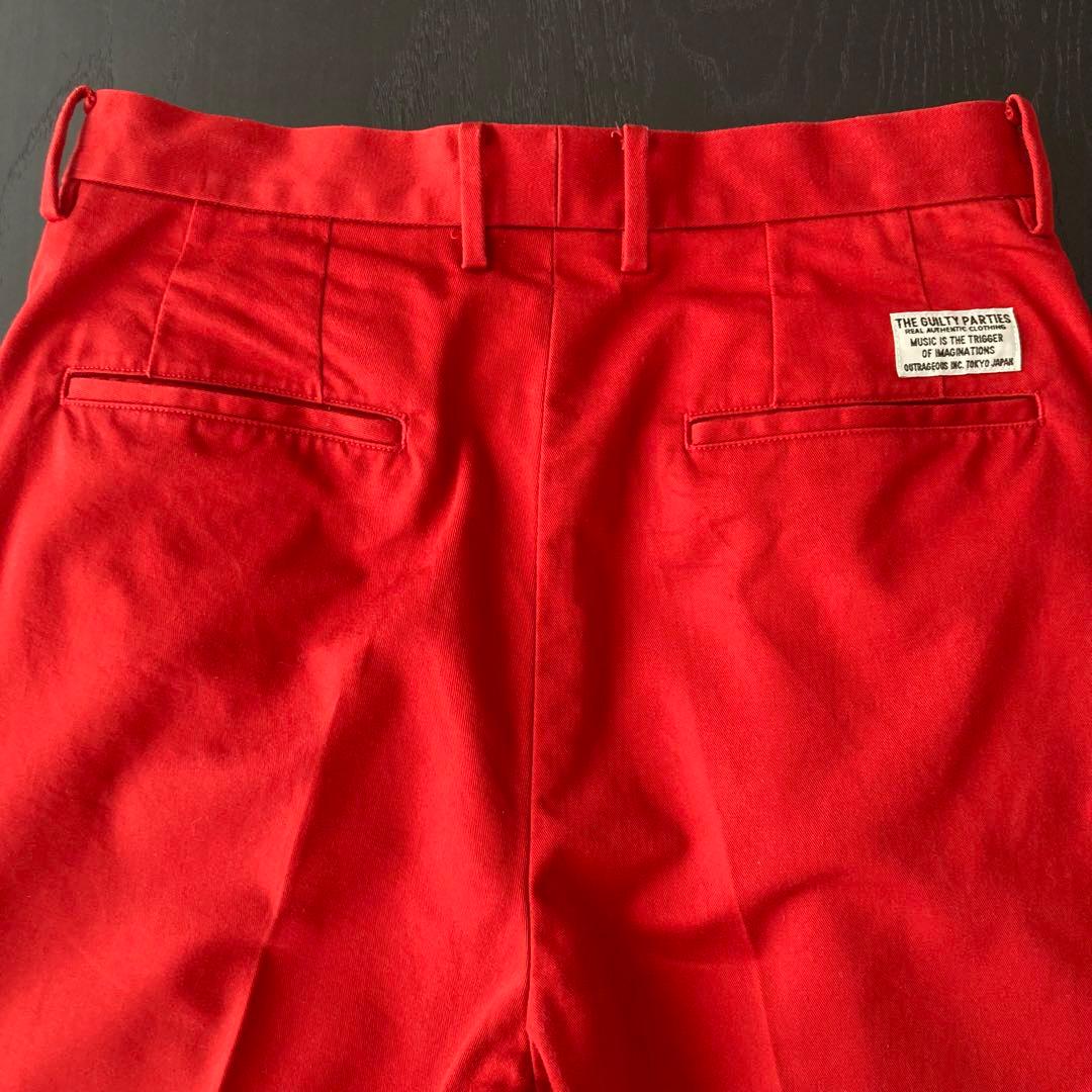 119◆WACKO MARIA DOUBLE PLEATED TROUSERS