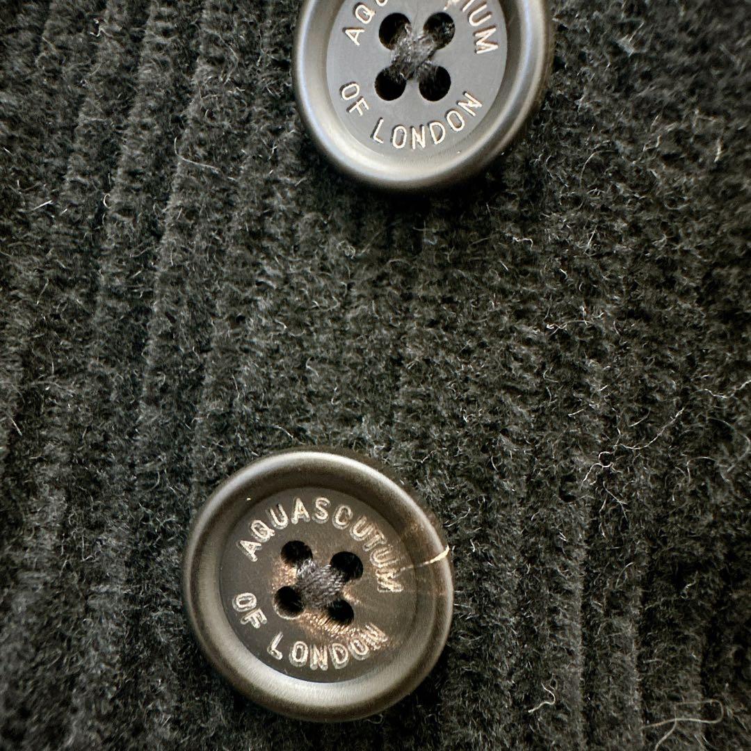 アクアスキュータム　コーデュロイ　アルパカ混　ダッフルコート　S