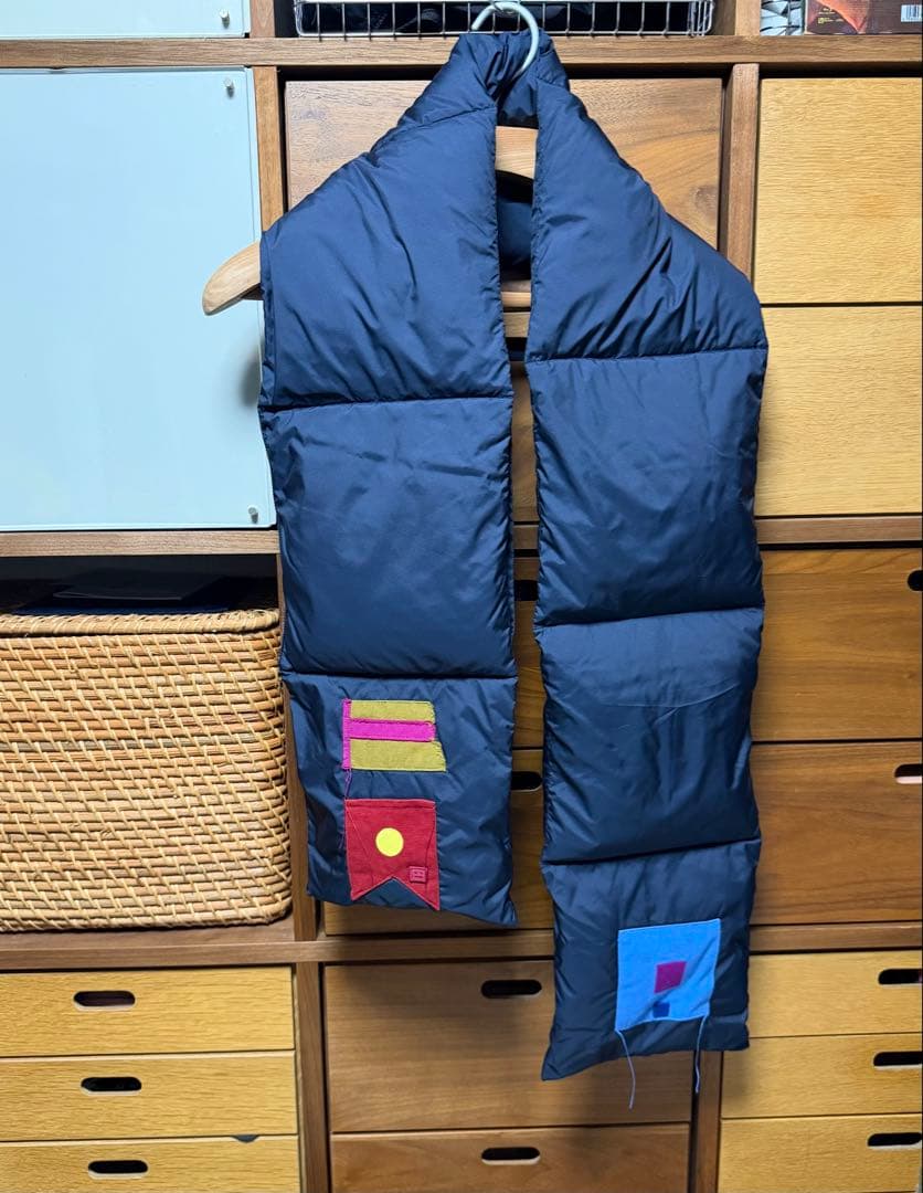 Acne Studios アクネストゥディオズ ダウン マフラー ネイビー