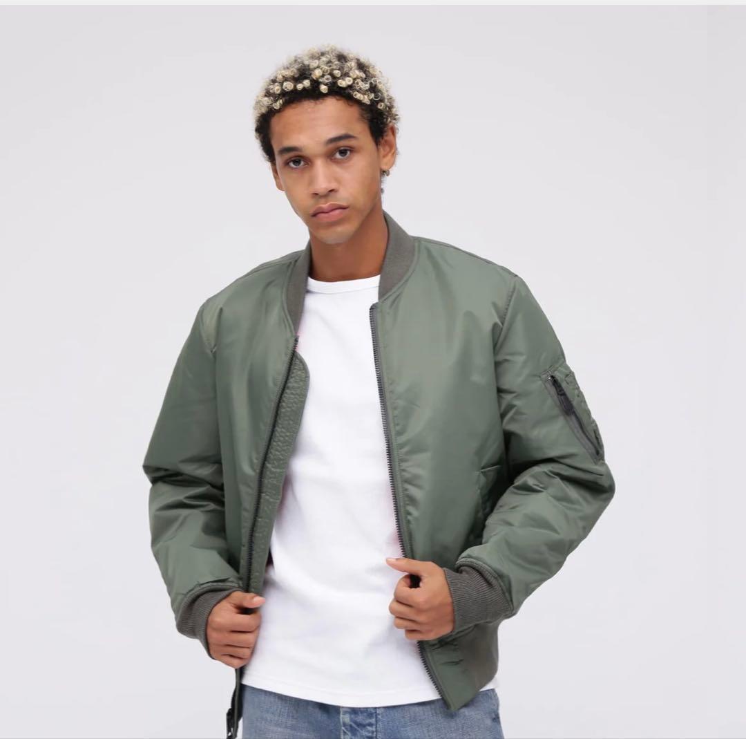 ジャケット・アウター AVIREX MA-1 COMMERCIAL sage color